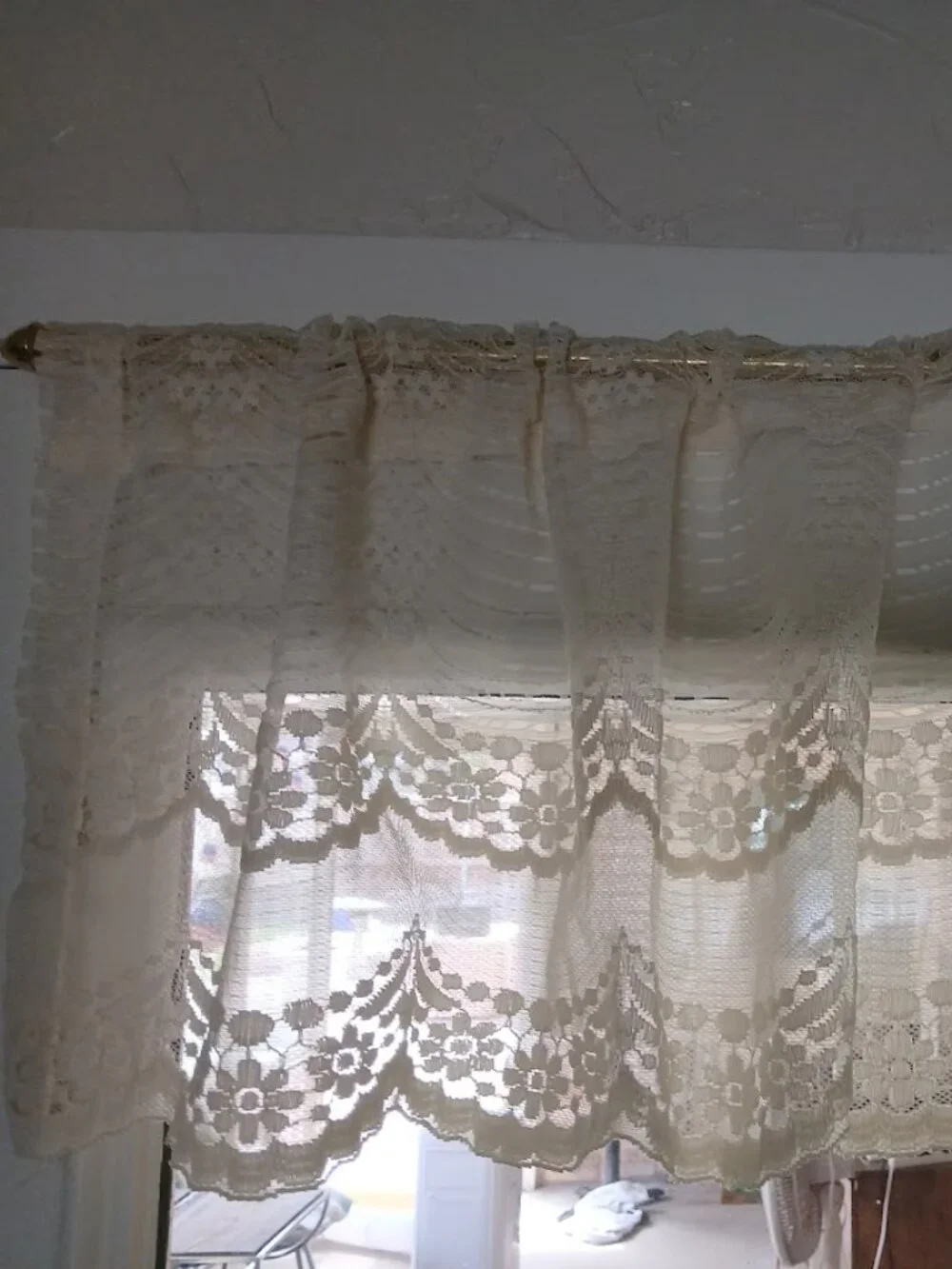 Vintage Lichtenberg Lace Window Valance